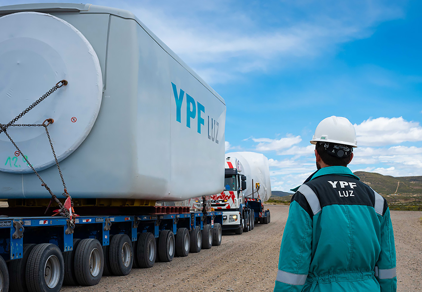 YPF Luz avanza con la obra del parque eólico Cañadón León